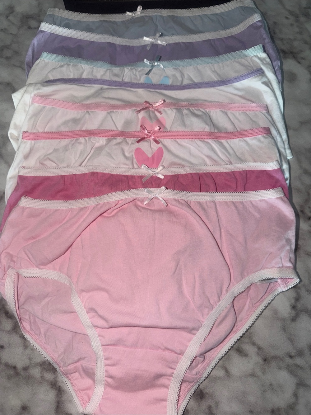 Kids Cotton High-Waist Briefs - Pink & Pastel Multipack brand new